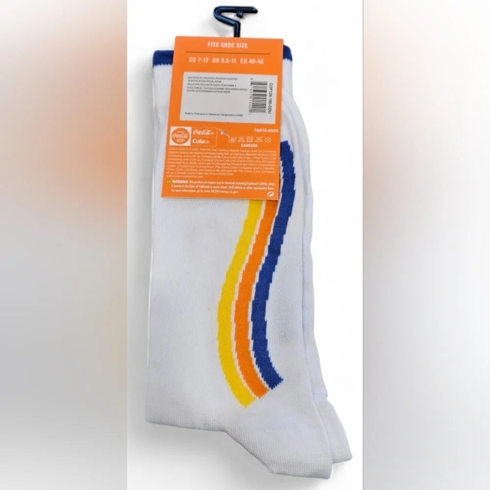 Fanta Adult Socks, New.